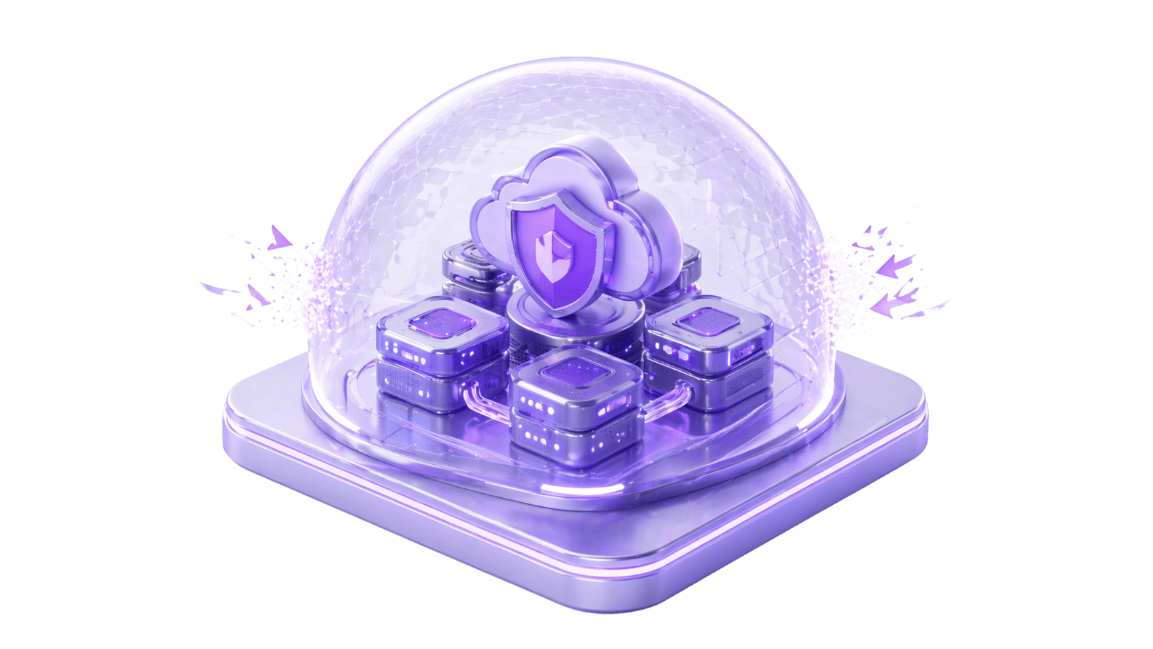 DDoS protection illustration